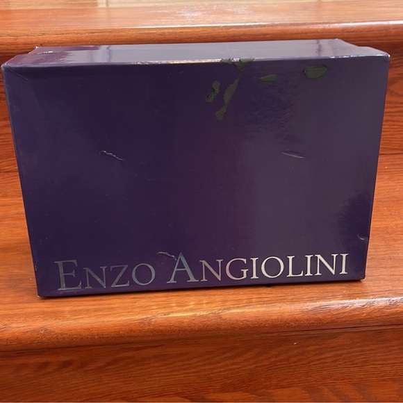 Enzo Angiolini Eamaylie Black Texture Peep Toe Heels - Picture 15 of 15